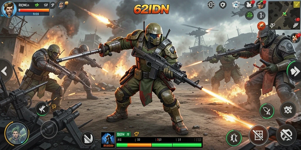 Tampilan gameplay yang seru dan menantang di 62IDN.