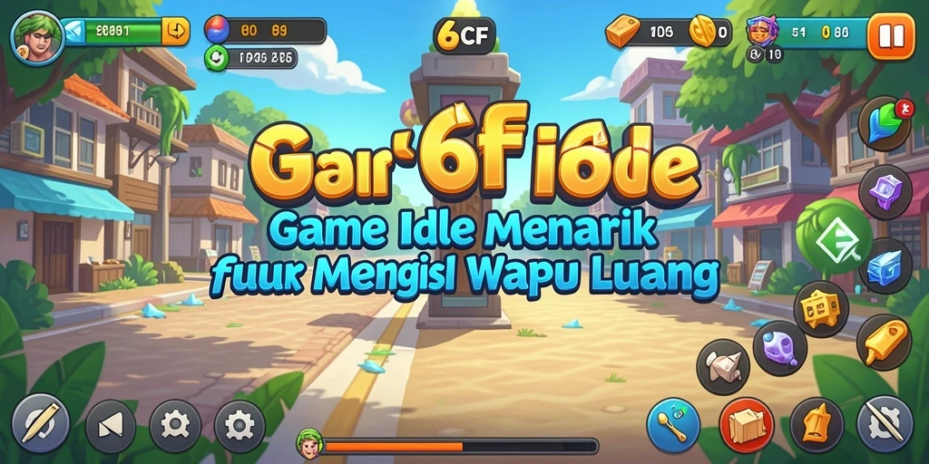 Tangkapan layar dari gameplay 6CF yang menampilkan aksi Idle yang seru.