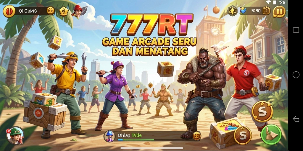 Tampilan gameplay seru di 777RT dengan berbagai level menantang.