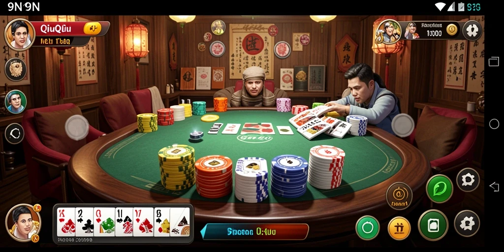 Gameplay menarik dari 9N9N dalam permainan QiuQiu.