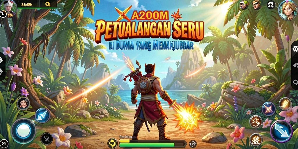 Gameplay A200M yang penuh petualangan dan tantangan.