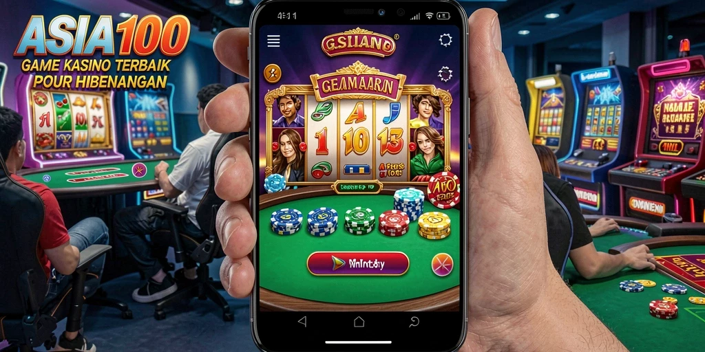 Tampilan gameplay ASIA100 dengan berbagai pilihan permainan kasino.