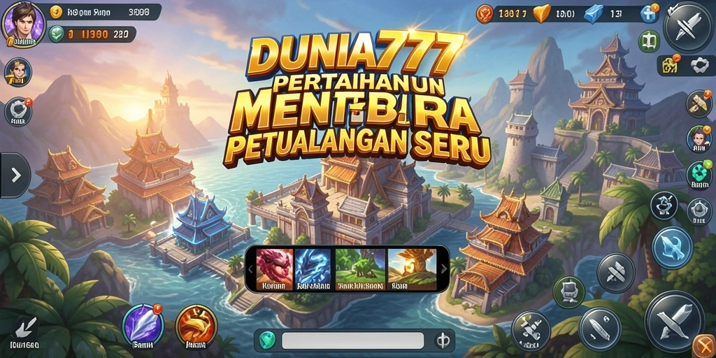 Gameplay menarik DUNIA777 dalam fase pertahanan Tower Defense.