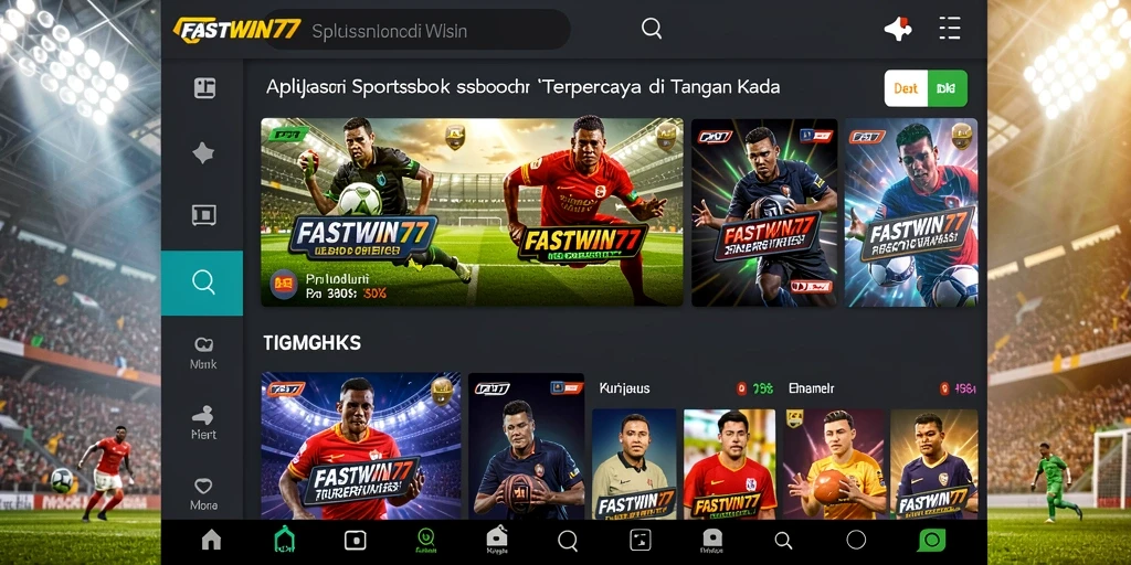 Tampilan antarmuka FASTWIN77 yang menarik dan informatif.