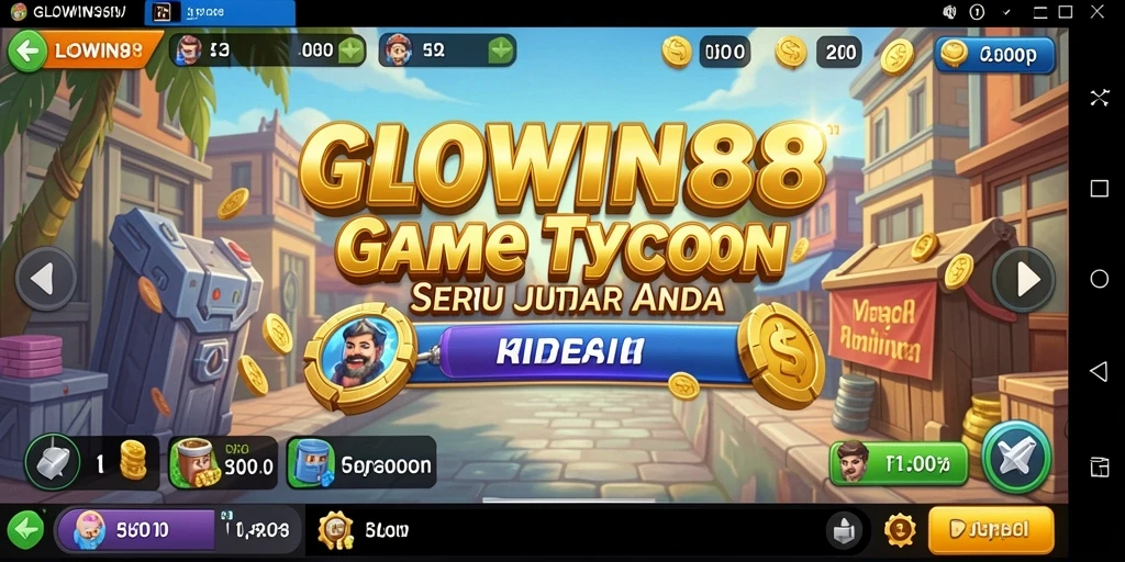Tampilan gameplay menarik dari GLOWIN88 yang penuh strategi Tycoon.