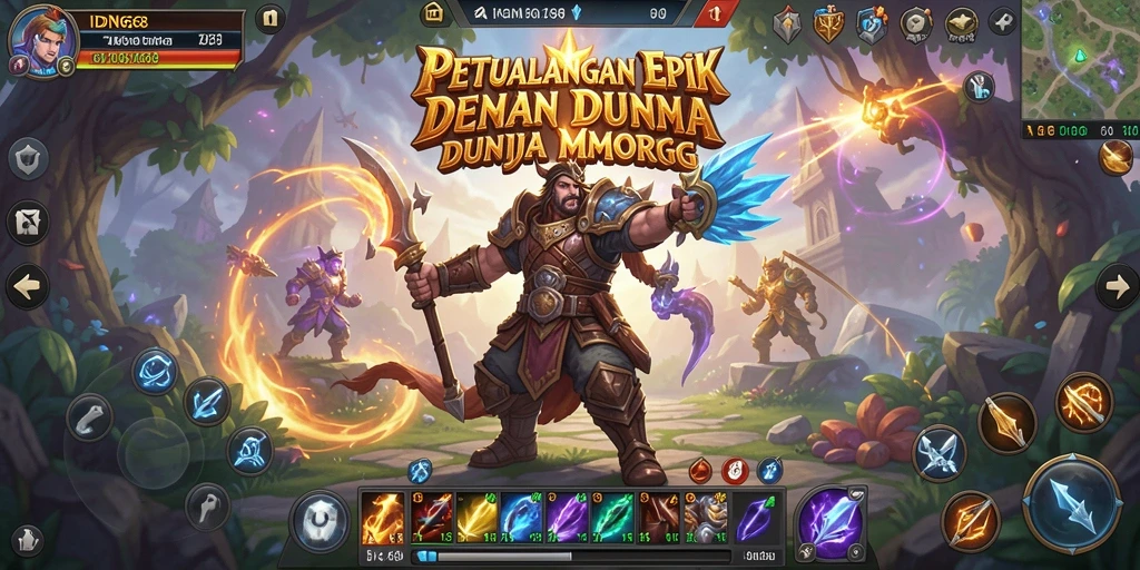 Tampilan menarik dari permainan MMORPG IDN668 dengan karakter dan dunia epik.