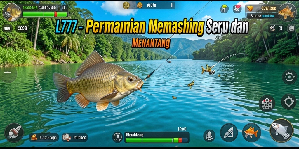 Gameplay L777 yang menegangkan saat memancing ikan.