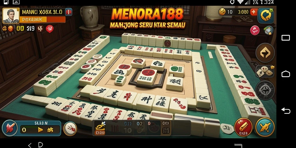 Tampilan gameplay Mahjong yang menarik di MENARA188.