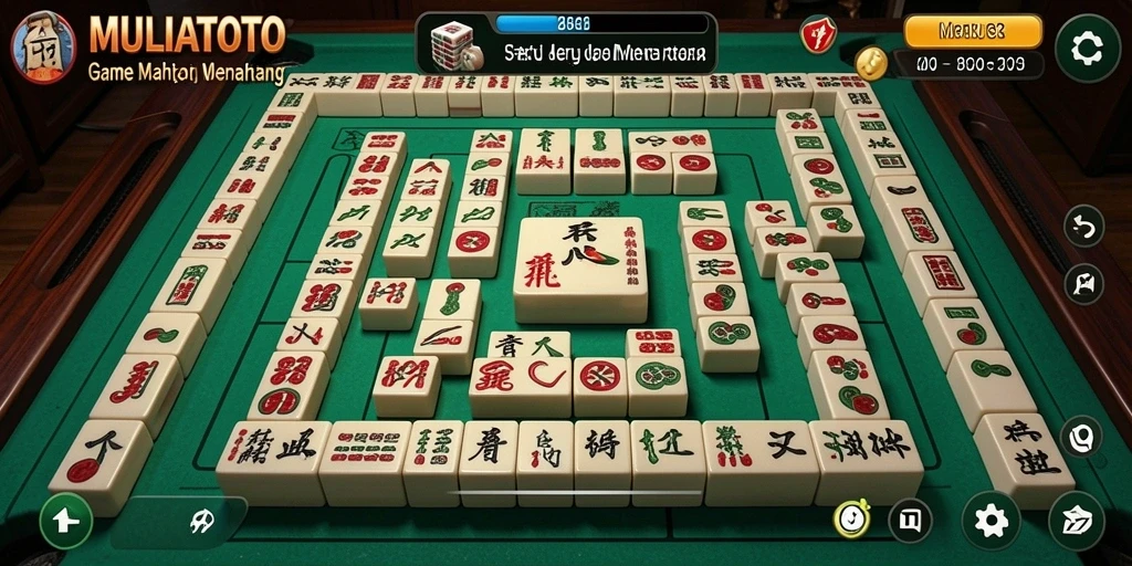 Tampilan gameplay Mahjong yang menarik dan menantang di MULIATOTO.