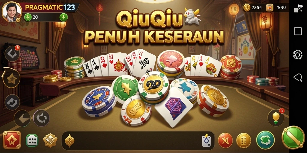 Tampilan atraktif gameplay QiuQiu di PRAGMATIC123.