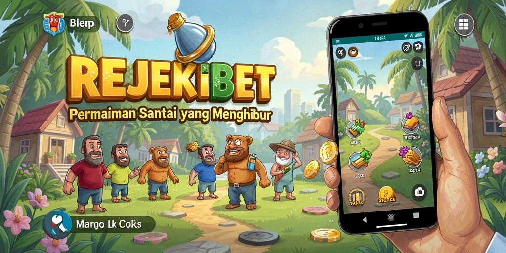 Tampilan gameplay menarik dari REJEKIBET yang penuh warna.