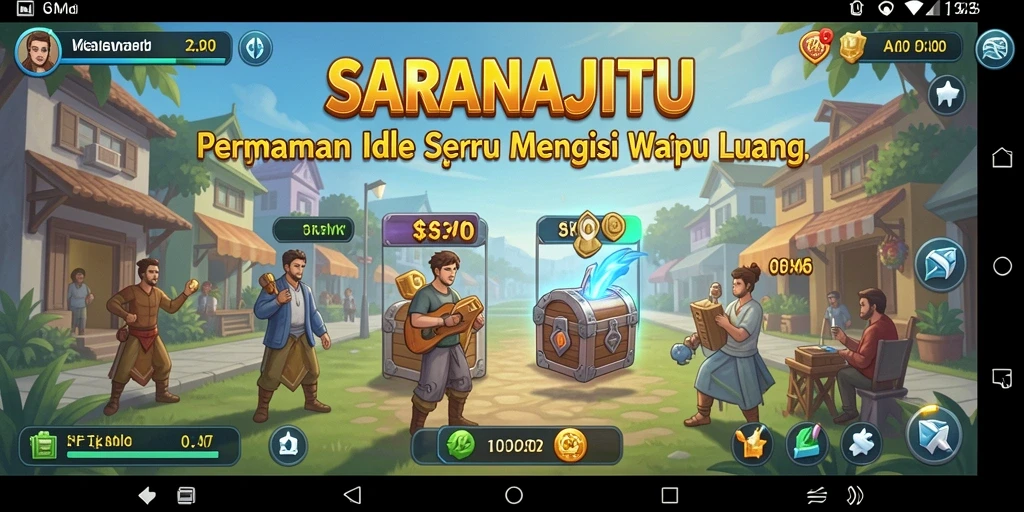 Tampilan gameplay SARANAJITU yang menarik dan interaktif.