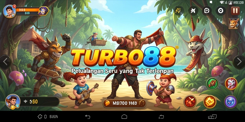 Tampilan gameplay TURBO88 yang mendebarkan dalam dunia petualangan.
