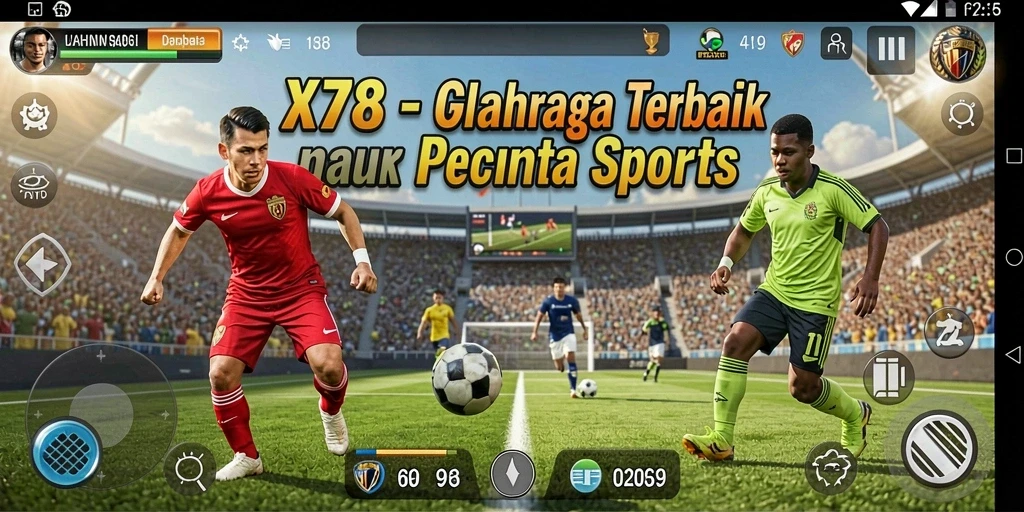 Tangkapan layar permainan <strong>X78</strong> yang penuh aksi dalam olahraga.